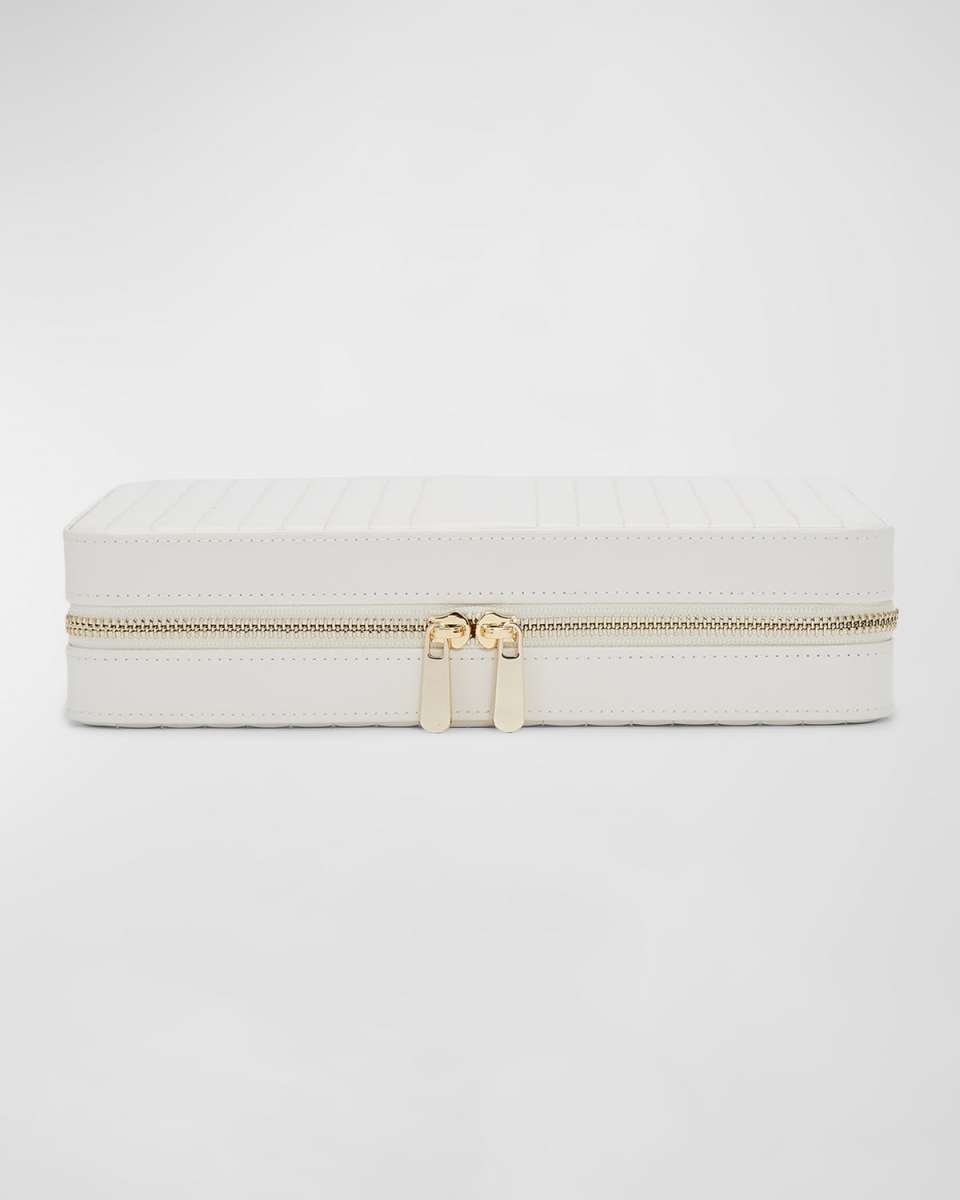 Maria Large Quilted Zip Jewelry Case